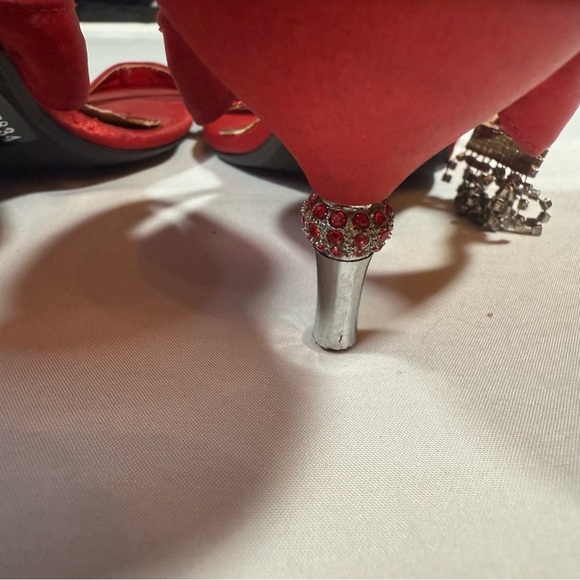 Dior Red Women's Heels with Strap - Picture 10 of 11